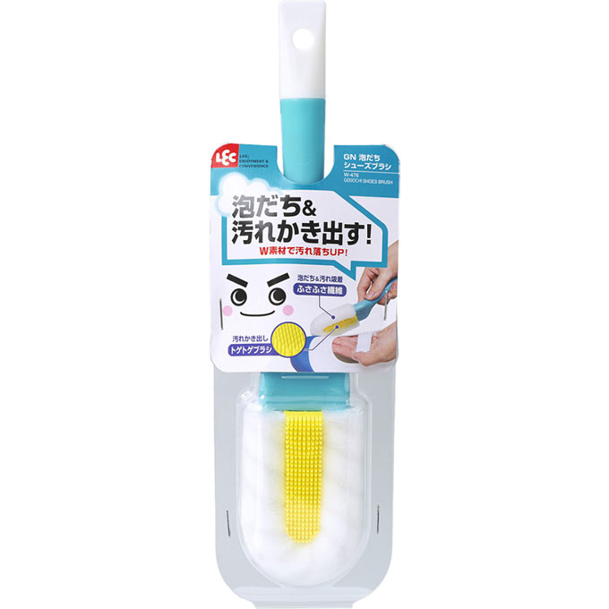 激落ちW素材の泡立ちシューズブラシ 1P | レック