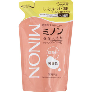 ミノン薬用保湿入浴剤　詰替 ４００ｍｌ | 第一三共ヘルスケア