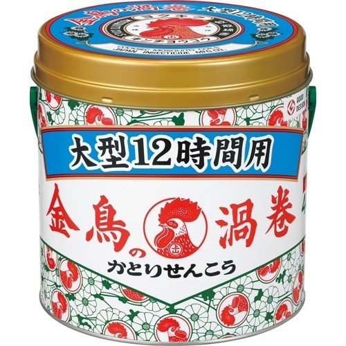 金鳥の渦巻蚊取り線香大型12時間用缶 40巻 | 大日本除虫菊