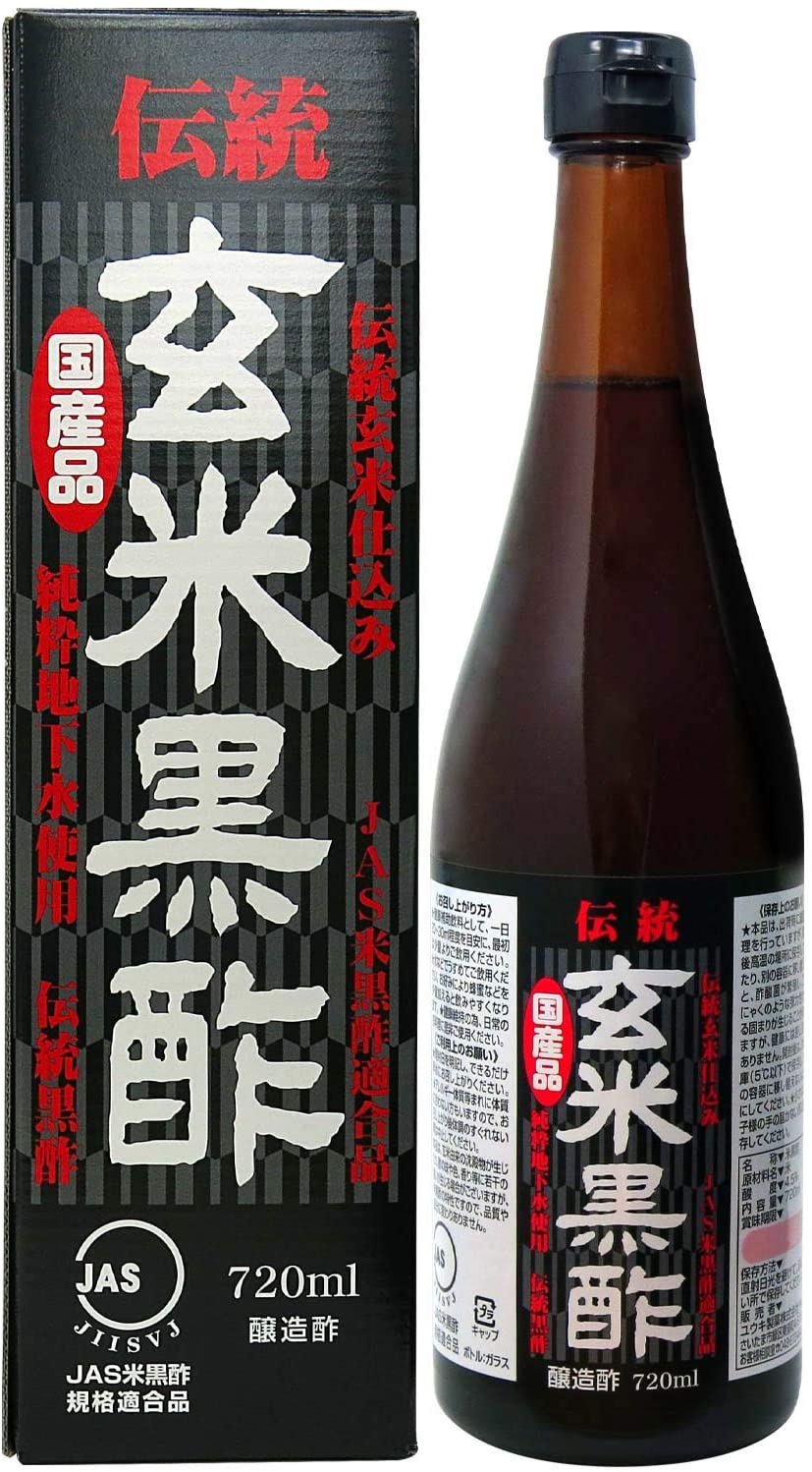 伝統玄米黒酢（新） 720ml | ユウキ製薬