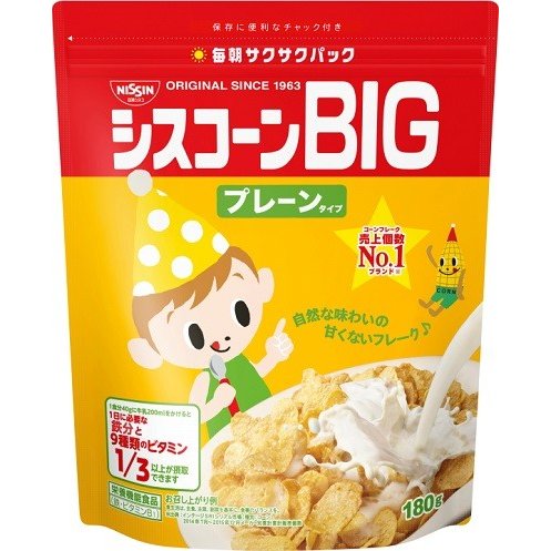 シスコーンＢＩＧプレーンタイプ １８０ｇ | 日清シスコーン