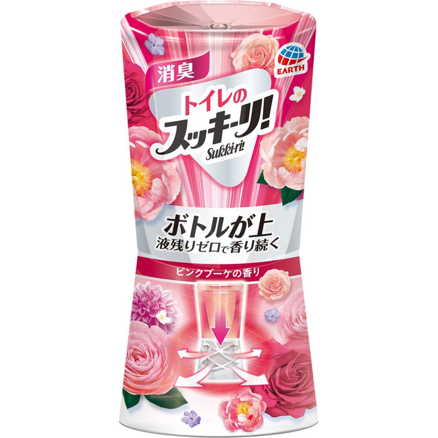 トイレのスッキーリ　ピンクブーケ ４００ｍｌ | アース製薬