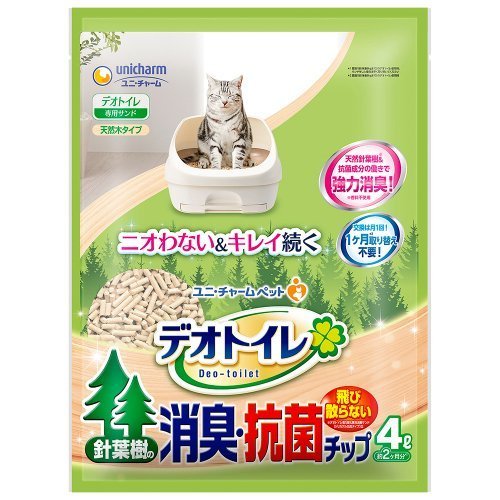 デオトイレ針葉樹の消臭抗菌チップ ４Ｌ | ユニ・チャーム