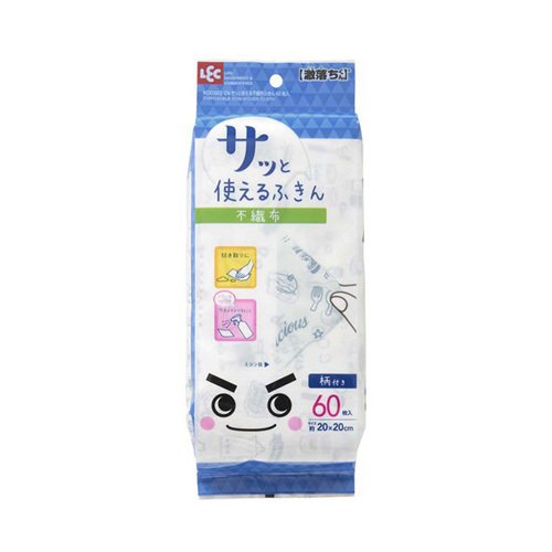 ＧＮさっと使える不織布ふきん ６０枚入 | レック