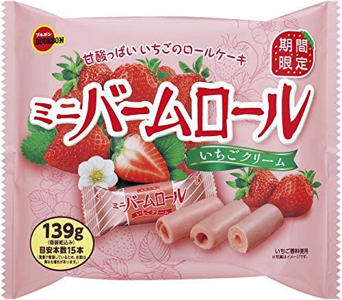 ミニバームロールいちごクリーム １１１ｇ | ブルボン