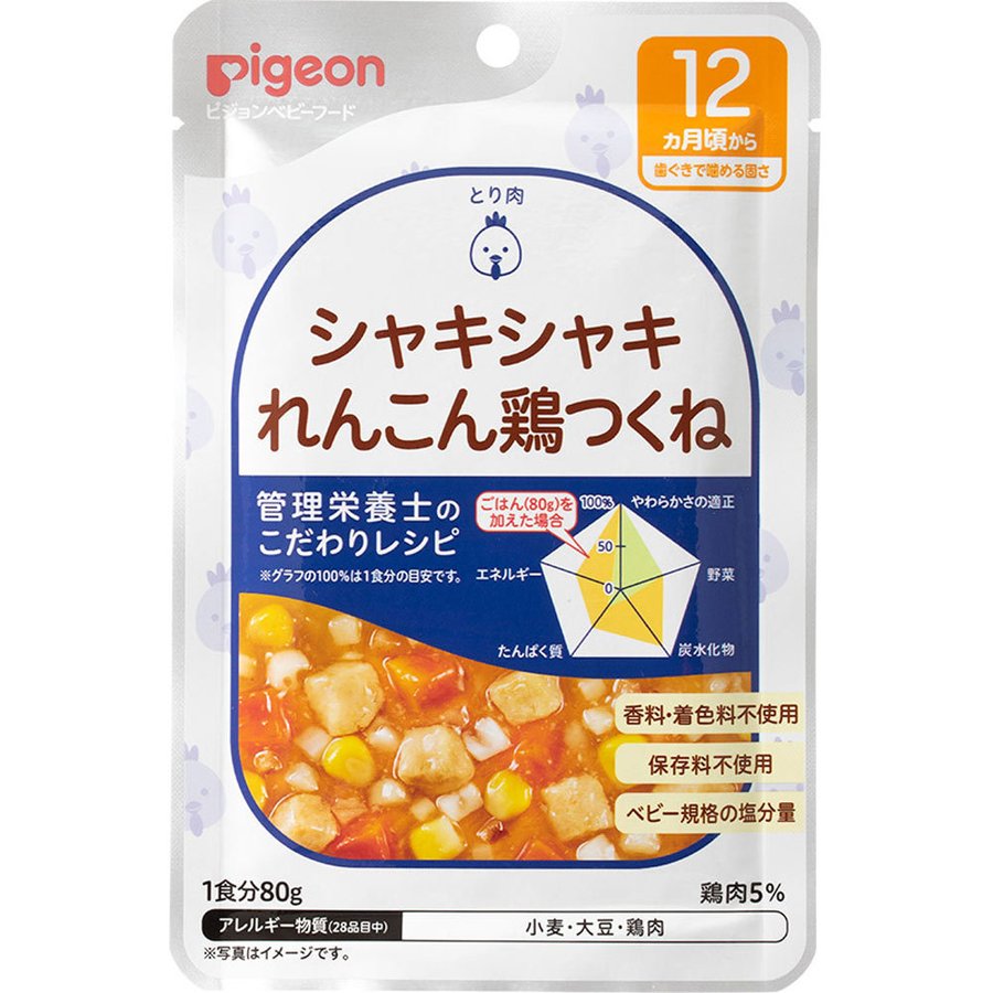 食育レシピ　れんこん鶏つくね ８０ｇ | ピジョン