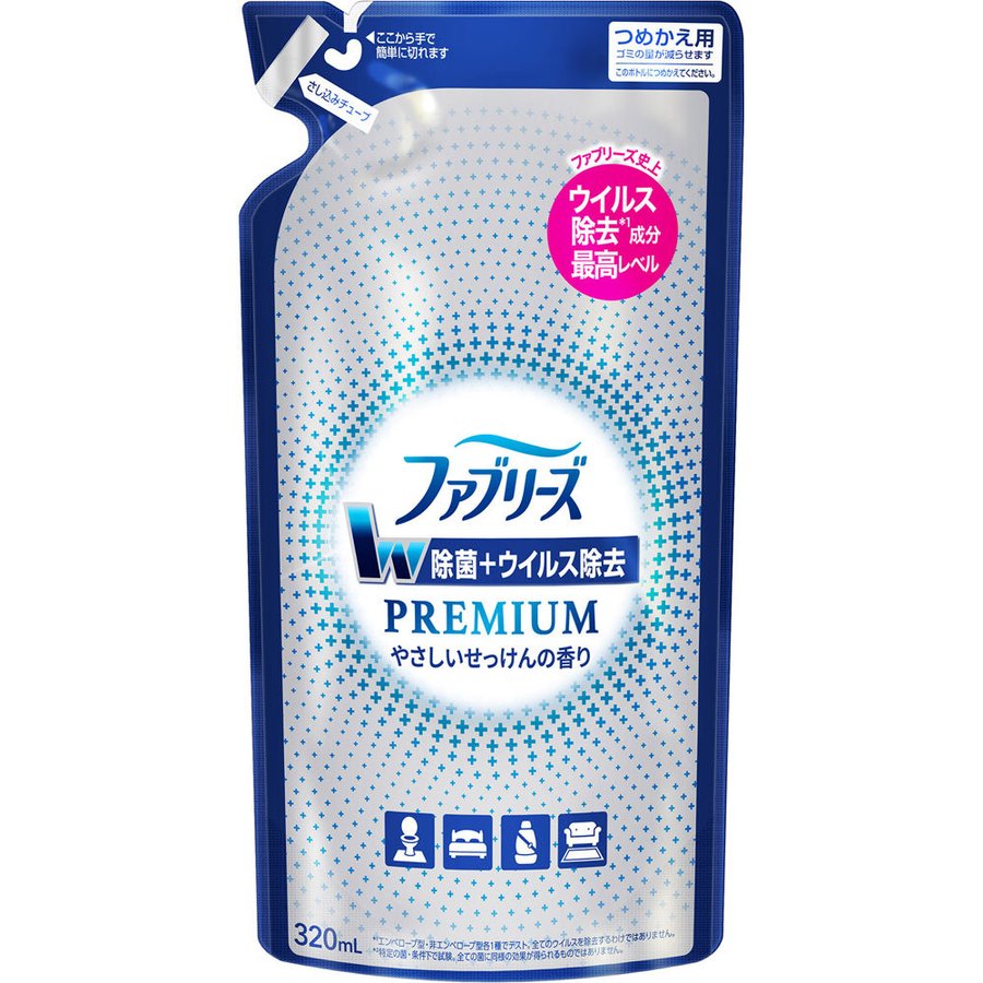 ファブリーズＷ除菌ウイルス除去替 ３２０ｍｌ | P&G
