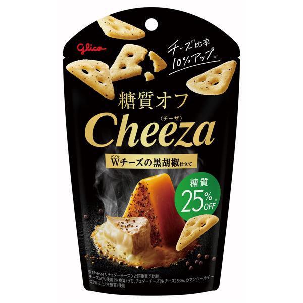 糖質オフチーザダブルチーズの黒胡椒 ４０ｇ | グリコ