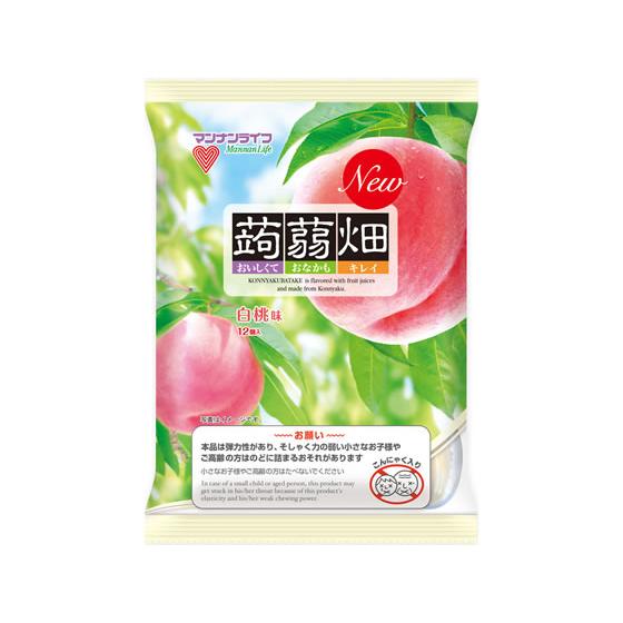 蒟蒻畑　白桃味 ２５ｇ×１２個入 | マンナンライフ
