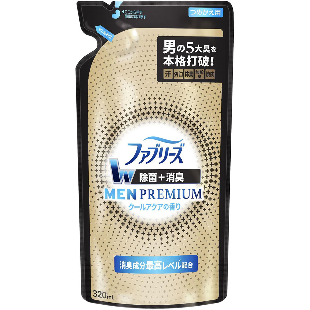 ファブ消臭プレミアムメンアクア詰替え ３２０ｍｌ | P&G