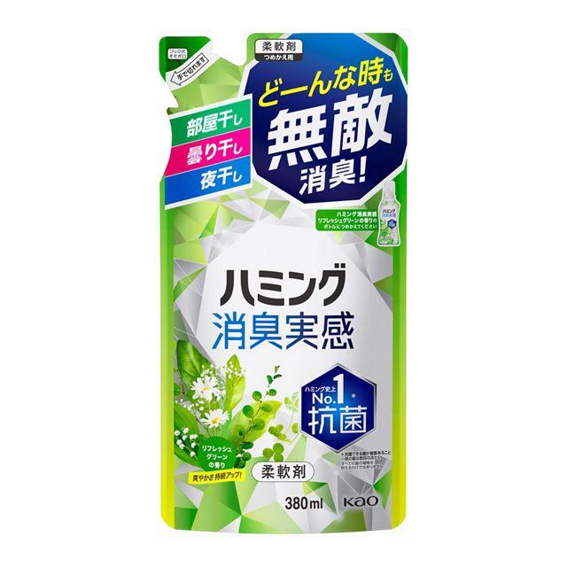 ハミング消臭実感　Ｒグリーン替え ３８０ｍｌ | 花王