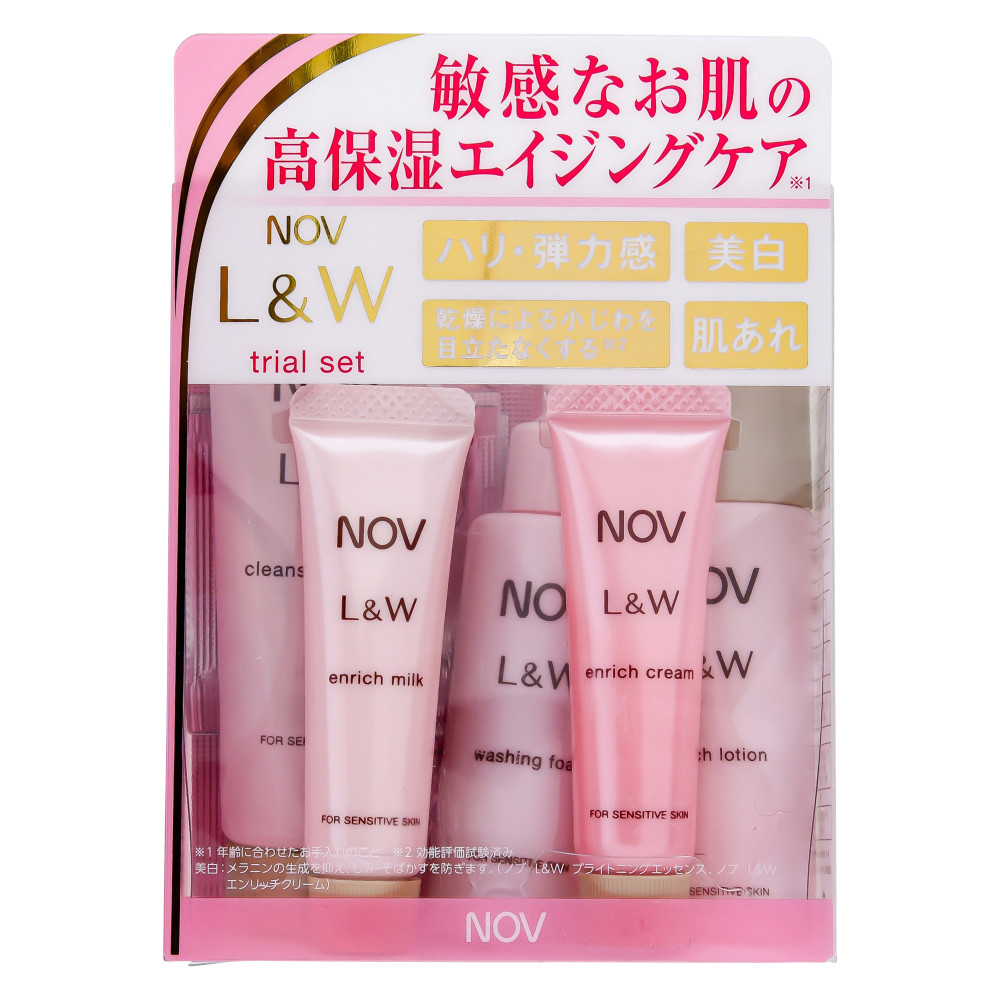 ファッション通販 在庫状況】ノブ ノブ取扱 | 1セット トライアルセット L＆W 美容液