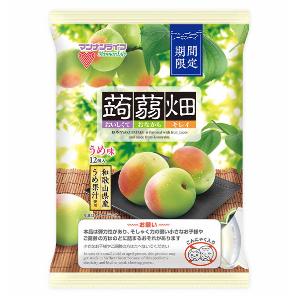 蒟蒻畑　うめ味 ２５ｇ×１２個 | マンナンライフ