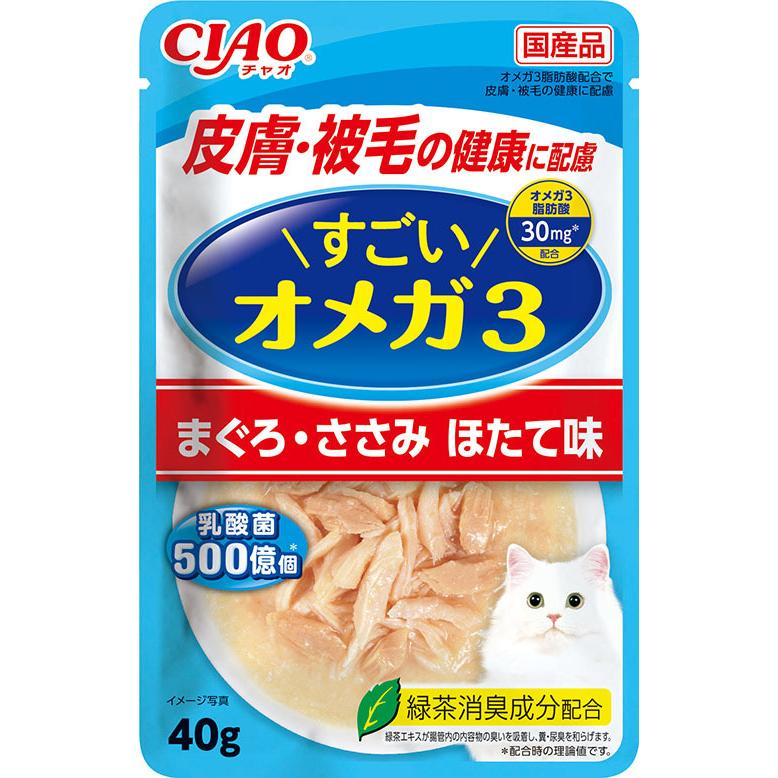 すごいオメガ３Ｐまぐろ・ささみ ４０ｇ | イナバ食品