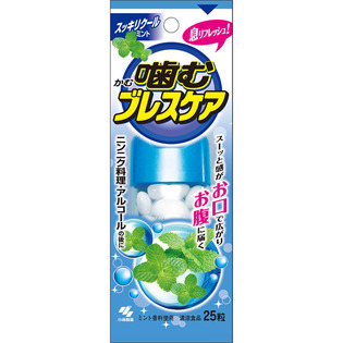 噛むブレスケアスッキリクールミント ２５粒 | 小林製薬