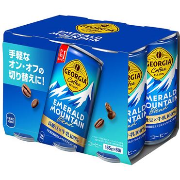 ジョージアエメラルドマウンテン５＋１ １８５ｍｌ×６缶 | コカ・コーラ