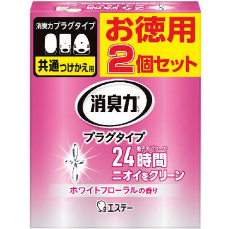 消臭力プラグ替２個Ｗフローラル ２０ｍｌ×２ | エステー