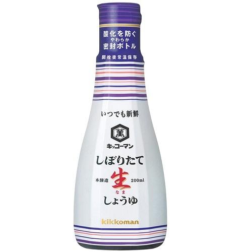 キッコーマン　しぼりたて生しょうゆ ２００ｍｌ | キッコーマン