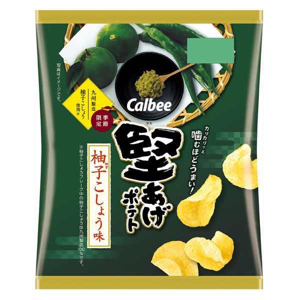 堅あげポテト　柚子こしょう味 ６０ｇ | カルビー