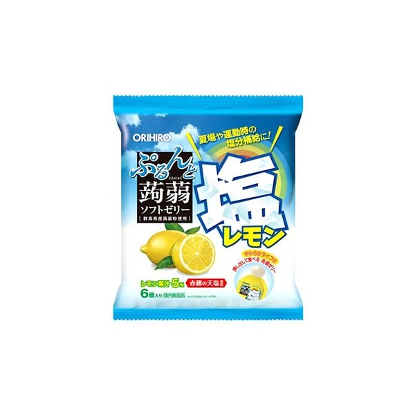 ぷるんと蒟蒻ゼリー塩レモン ６個 | オリヒロ