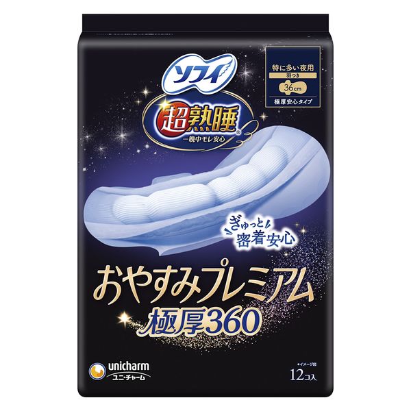 Ｓ超熟睡おやすみ３６０－１２ １２枚 | ユニ・チャーム