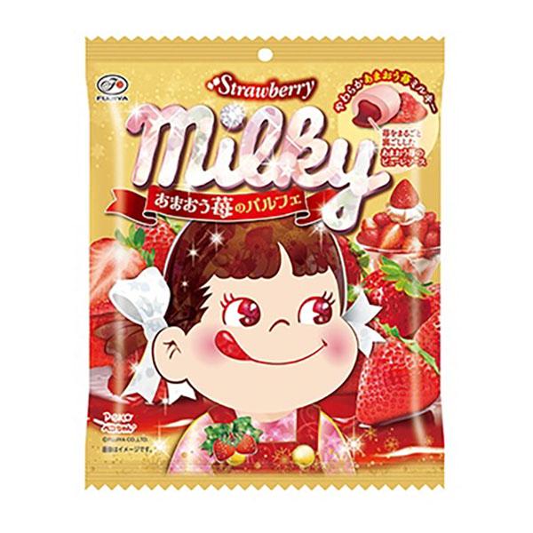 ミルキーあまおう苺のパルフェ袋 ６７ｇ | 不二家