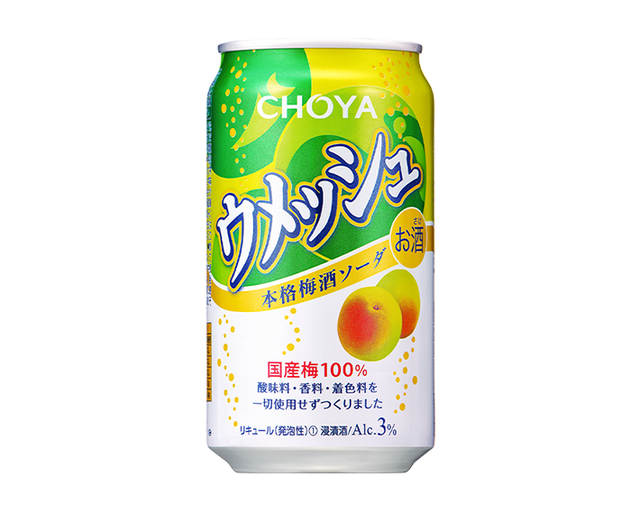 ウメッシュ３％本格梅酒ソーダ ３５０ｍｌ | チョーヤ