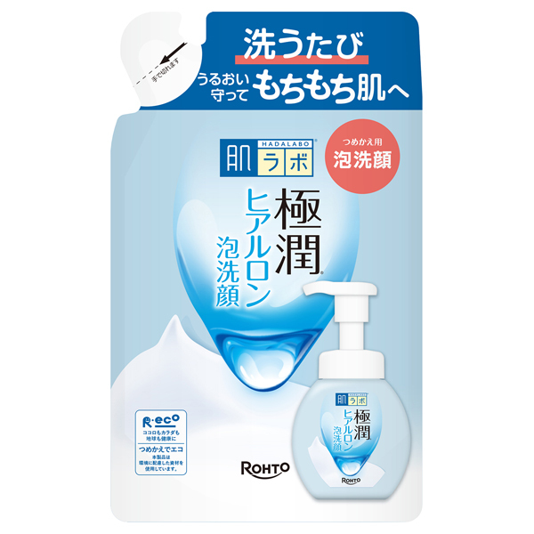 極潤ヒアルロン泡洗顔つめかえ １４０ｍｌ | ロート製薬