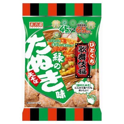 ひとくち歌舞伎揚緑のたぬき味 ８０ｇ | 天乃屋