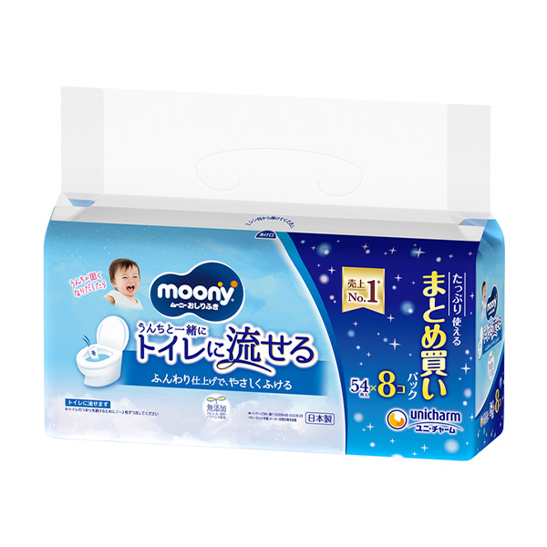 ムーニーおしりふき流せる詰替５４×８ ５４枚×８ | ユニ・チャーム