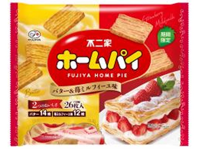 ホームパイバター＆苺ミルフィーユ ２６枚 | 不二家