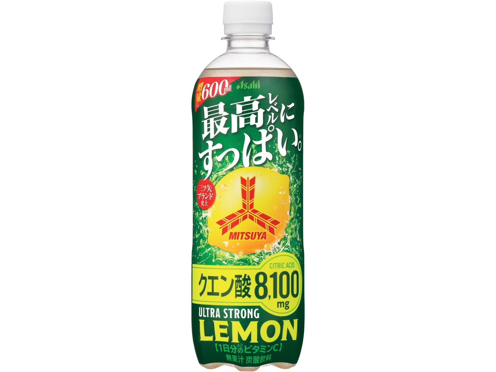 三ツ矢ウルトラストロングレモン ６００ｍｌ | アサヒ飲料