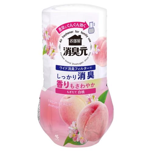 お部屋の消臭元もぎたて白桃 ４００ｍｌ | 小林製薬