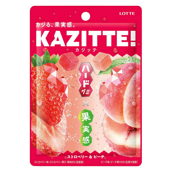 カジッテストロベリー＆ピーチ ８０ｇ | ロッテ