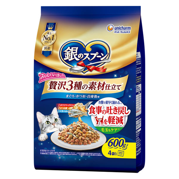 銀のスプーン贅沢素材吐き戻しまぐろ ６００ｇ | ユニ・チャーム