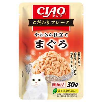 チャオパウチこだわりフレーク　まぐろ ３０ｇ | いなば食品（株）