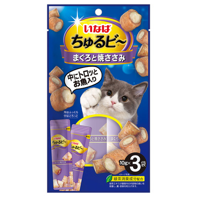 チュルビー　まぐろと焼きささみ １０ｇ×３袋 | いなば食品（株）
