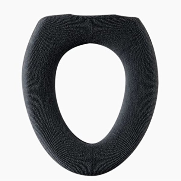 カラーショップ便座カバーＯ型ブラック １Ｐ | 横綱工業