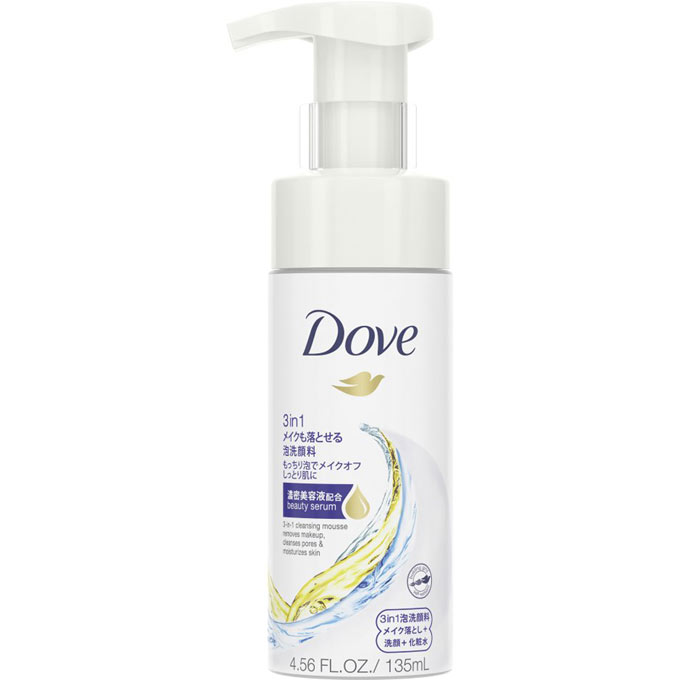 ダヴ　３ｉｎ１　メイクも落とせる泡洗顔 １３５ｍｌ | ユニリーバ