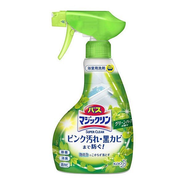 バスマジックリン泡立ちＳＰ　グリーンハーブ　本体 ３８０ｍｌ | 花王