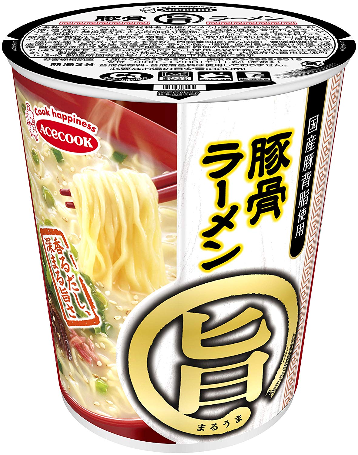 まる旨　豚骨ラーメン ５８ｇ | エースコック