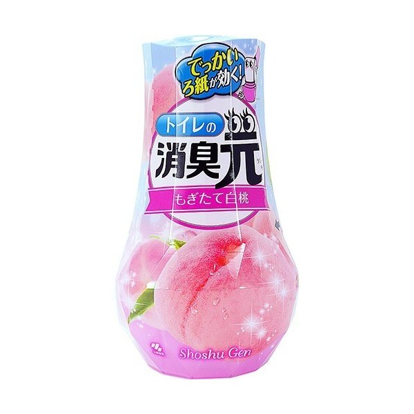 トイレの消臭元　もぎたて白桃 ４００ｍｌ | 小林製薬