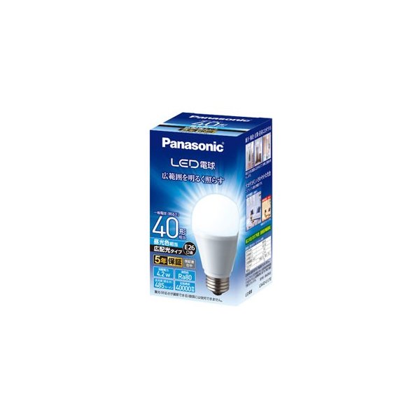ＬＥＤ広配光ベーシック４０Ｗ昼光色 ４０Ｗ | パナソニック