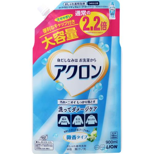 アクロン　ナチュラルソープ詰替用大 ９００ｍｌ | ライオン