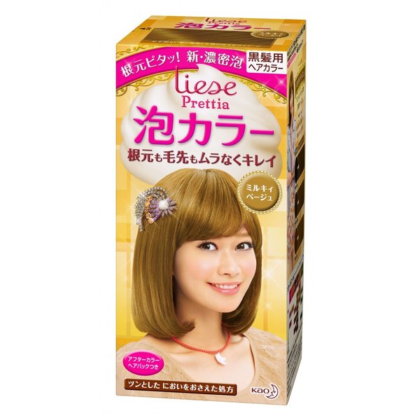 リーゼ　プリティア　泡カラー　ミルキィベージュ １０８ｍｌ | 花王