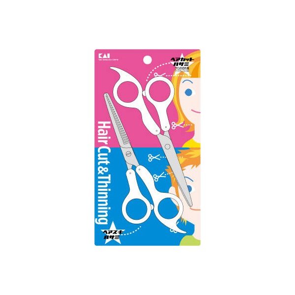 マニュアルＤＶＤ付散髪ハサミセット マニュアルＤＶＤ付 | 貝印