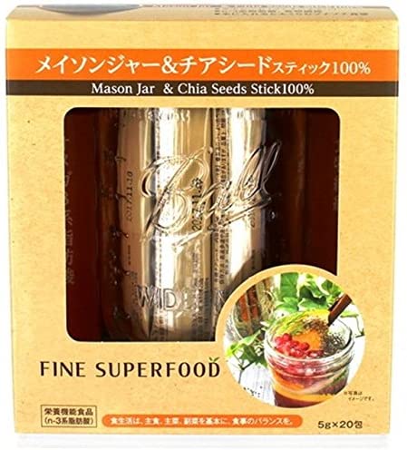 メイソンジャー＆チアシードスティック ５ｇ×２０包 | ファイン化学