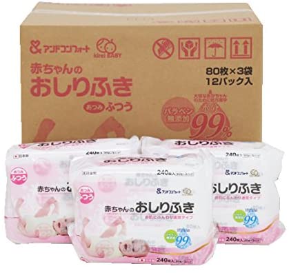 アンドＣあかちゃのおしりふき ８０枚×３ | 第一紙工