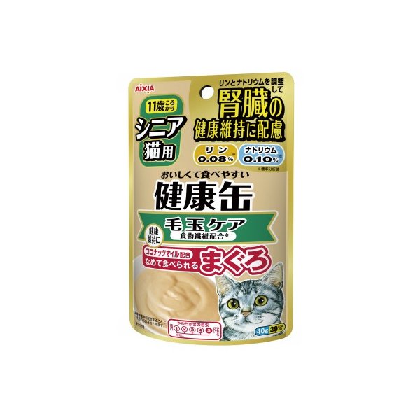 シニア猫用　健康缶パウチ　食物繊維プラス ４０ｇ | アイシア