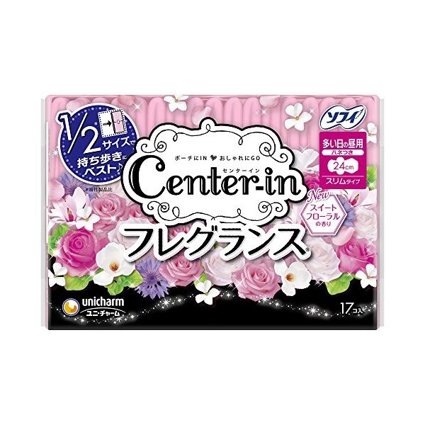 センターインコンパクトフレグランス 多い日昼用１７枚 | ユニ・チャーム